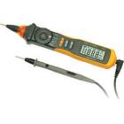 最大顯示：1999;直流電壓測量;交流電壓測量;電阻測量;通斷測試;二極管測試;非接觸式電壓探測;可探測特定頻率的交流電壓;
電壓探測靈敏度可調(diào);非接觸式電壓探測聲光報警功能.


