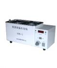  HH-2水浴鍋.工作水箱不銹鋼成形，抗腐蝕性能強(qiáng)。溫控精確，數(shù)字顯示，自動(dòng)控溫。帶有磁力攪拌，工作中水溫均勻?？讛?shù):2
加熱功能:500W.熔絲管:3A.溫控范圍:室溫-100℃.溫升速度:從室溫升至-100℃≤±70mins.溫度均勻性:±1℃.使用環(huán)境:環(huán)境溫度 16-40℃, 相對(duì)溫度≤80℃.控溫精度:≤±1℃