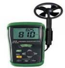 風(fēng)速儀DT-618  31/2數(shù)字液晶顯示屏，量程：0.3-45.0m/s；分辯率：0.1，準(zhǔn)確率：3%，單位可以轉(zhuǎn)換：m/s；Knots；Km/Hr；溫度范圍：0～60℃；分辨率：0.1；精確度：±2℃

