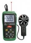 多功能紅外測溫風(fēng)速儀 DT-6203 量程：0.3-30.0m/s；分辯率：0.1，準(zhǔn)確率：3%，單位可以轉(zhuǎn)換：m/s；Knots；Km/Hr；Fr/min；MPH；Air Flow(CFM)；Air Flow(CMM)；溫度范圍：0～60℃；分辨率：0.1；精確度：±2℃ 