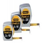 POWERLOCK公制卷尺,鍍鉻殼體具有抗強(qiáng)烈沖擊功能。拇指控制鎖定裝置。鋼帶經(jīng)過(guò)充分熱處理并附有耐磨損邁拉涂層，延長(zhǎng)使用壽命10倍以上。  
