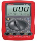 UT107 手持式汽車多用表 直流電壓：200mV-1000V；交流電壓：200V/750V；直流電流：200mA/10A；電阻：200W-20MW；攝氏溫度：-40℃∽1000℃；頻率：2kHz
 
