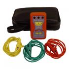 
● 可檢測(cè)頻率40Hz至60Hz，電壓100V至600V以內(nèi)的三相交流電源。 

● 有斷相時(shí)，LED及聲音報(bào)警；順時(shí)針箭頭及LED的點(diǎn)亮順序顯示三相電相序的正、反向。 

● 儀器無(wú)金屬件外露，絕緣性能好，安全可靠。 

● 體積小，重量輕，攜帶方便。


