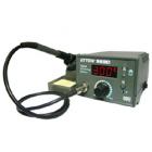 ·采用不銹鋼發(fā)熱芯，與烙鐵頭緊密接觸，測(cè)溫靈敏，回溫迅速，且壽命長(zhǎng)。

·發(fā)熱芯與烙鐵頭分體設(shè)計(jì)，焊嘴與國(guó)際品牌相同通用，節(jié)省使用成本，更換方便。

·采用單片機(jī)控制，控溫精確、穩(wěn)定。

·旋鈕調(diào)節(jié)輸入數(shù)據(jù)、數(shù)碼管顯示、操作方便快捷，顯示直觀。

·智能化插卡溫度管理，防止操作人員誤調(diào)溫度，保證生產(chǎn)工藝。

·數(shù)字式校溫，校正準(zhǔn)確。
