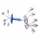 技術(shù)特征： 
(1)測(cè)量方式：反光彩色顯示
(2)測(cè)量點(diǎn)數(shù)（個(gè)）：2，（3）
(3)最大量程（mm）：200 
(4)讀數(shù)精度（mm）：1
(5)安裝錨孔直徑（mm）：28～33
